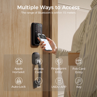Serrure de porte intelligente numérique NFC Wifi LNDU HK01/W Apple HomeKit, serrure à code, carte IC, empreinte digitale, biométrique, pour porte principale
