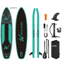 Planche de surf gonflable SUP avec sac à dos, pour faire de la randonnée, modèle