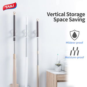 TAILI multifunzionale mocio da parete porta scopa da roccia porta mocio portaoggetti in <span class=keywords><strong>plastica</strong></span> porta scopa - Product Image 5