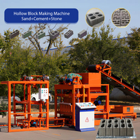 Machine à mouler les blocs populaire QTJ4-25, machine automatique de fabrication de briques en béton et ciment pour la construction