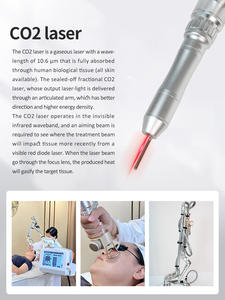 Appareil de beauté laser CO2 fractionné à tube RF 60W avec pièce à main de numérisation fractionnée pour cicatrices et rides, et applicateur vaginal pour resserrement vulvaire - Product Image 4