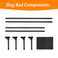 Lit surélevé pour chien, respirant et rafraîchissant en maille, lit pour animaux de compagnie surélevé pour chiens de petite, moyenne et grande taille, housse amovible lavable en machine