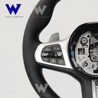Volant chauffant en cuir véritable de haute qualité adapté aux BMW G20 G30 X3 G01 G02 G80 G22 G31 G32 G11 G12 G05 G06