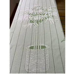 Tropical plant style may fold the voile tulle may use in the bedroom living room market sheer curtain fabric