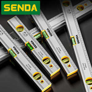 Niveau à bulle de précision de couleur argentée logo personnalisé 300 400 500 600 800 1200 mm outils de mesure de taille - Product Image 5