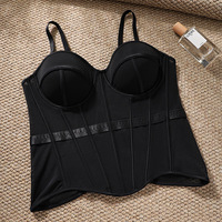 Camisole Bustier Corset en Maille Respirante avec Baleines, Effet Amincissant et Sculptant pour Usage Quotidien et Soirées