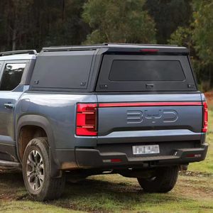 Capote de camion en alliage <span class=keywords><strong>d</strong></span>'aluminium avec fenêtre coulissante en verre, <span class=keywords><strong>hardtop</strong></span> robuste pour les caisses de pick-up, fonctionnement manuel, étanche et verrouillable - Product Image 1