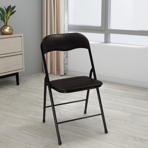 Sedia Pieghevole in Metallo Stile Moderno con Cuscino in PU per <span class=keywords><strong>Soggiorno</strong></span>, Sala <span class=keywords><strong>da</strong></span> Pranzo, Esterni, Bar, Camera <span class=keywords><strong>da</strong></span> Letto, Divano - Product Image 5
