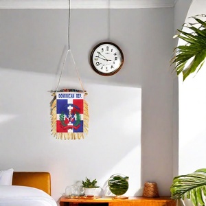 Bandiera della <span class=keywords><strong>Repubblica</strong></span> Dominicana con Frange per Finestrino, Decorazione per Specchietto Retrovisore Auto con Ventosa, per Decorazione Auto - Product Image 5