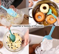 Ensemble de spatules en Silicone de qualité alimentaire, ustensiles de cuisine, spatule, grattoir, fouet à œufs, brosse, pince à aliments, outils de cuisson