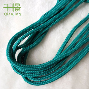 CR005 Fabricante Suministro Cordón Poliéster Algodón 5mm Cordón <span class=keywords><strong>Verde</strong></span> Redondo con Núcleo - Product Image 6