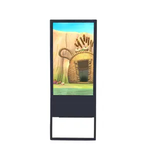 32-43 인치 휴대용 플로어 스탠딩 LCD 디지털 사이니지 광고 플레이어 광고용 디스플레이