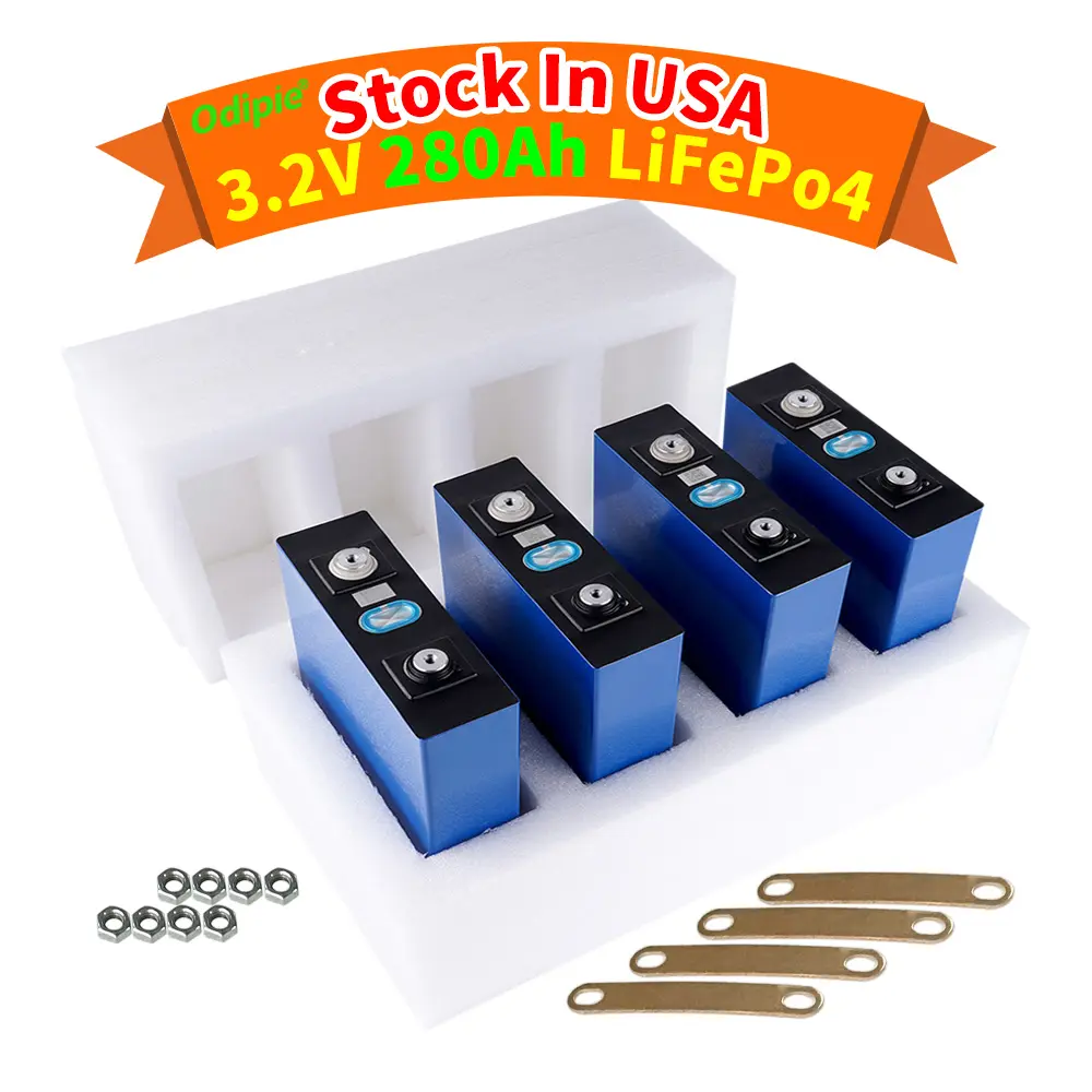 3.2v 280ah Lifepo4 Battery Cell Spare Rechargeable Battery Ship Electric Vehicle Solar Energy Rv Diy Lithium Battery