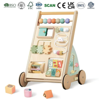 Marche-bébé en bois, trotteur pour bébé, jouet Montessori, jouets éducatifs pour bébés, marche-bébé multifonctionnel en bois