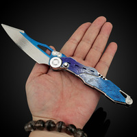 Arena Breakout-Cuchillo de juguete plegable para rebotar, accesorio de daga de 22CM, modelo de arma de juego de rol, cuchillo de juguete decorativo artesanal de metal