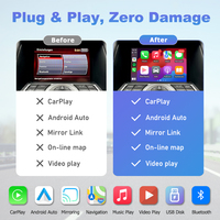 CARUPEZ Interface multimédia sans fil portable Apple Carplay Nissan 370Z 2010-2019 Lecteur radio Navigation Caméra de recul Android