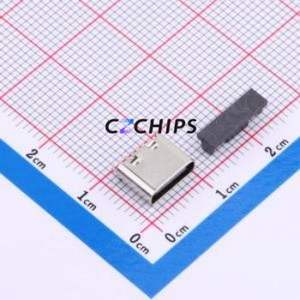 TYPE-604-T3-5A USB Connector Through hole Component (THT) Connector Type-C USB 3.1 Female Through Hole - Product Image 1