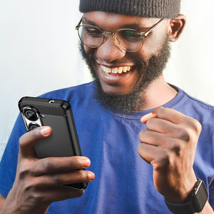 Pour Asus <span class=keywords><strong>Zenfone</strong></span> <span class=keywords><strong>9</strong></span> cas antichoc Mobile Téléphone Sacs Couverture Arrière TPU En Fiber De Carbone Téléphone Cas - Product Image 5