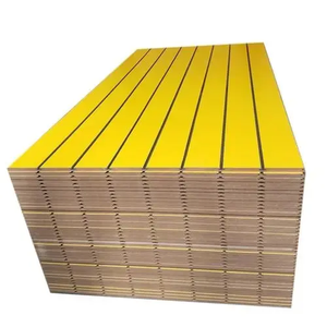 Mdf Slatwall Panel 18m de estilo simple de madera con ranura para exhibición de pared/estantes de supermercado - Product Image 3