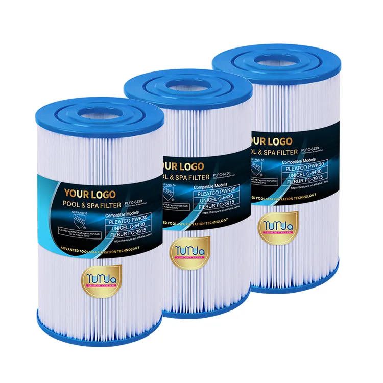 Filtro de purificação de água personalizado para piscina Filtro de cartucho de água PLF6430 Filtro de cartucho de água para piscina
