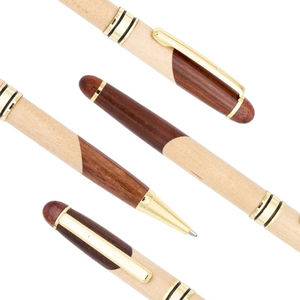 Eco Friendly di bambù di lusso Twistable penne a sfera per Croperation collega chiesa regali inchiostro nero penna scatola con scatola di legno - Product Image 6