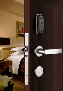 S3063 European Standard Hotel <b>Security</b> Door Handle Locks - Product Image 2
