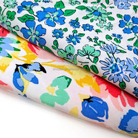 Robe en tissu de rayonne de viscose Tissu de fleur de Challis de rayonne filée florale Tissu en viscose de rayonne imprimée 100%