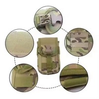 Pochette antivol universelle, sac à dos utilitaire MOLLE noir camouflage, ceinture de taille imperméable, accessoire de chasse pour une utilisation en extérieur