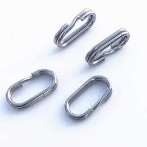 Ovale Dubbele Springringen Voor Het Maken Van Sieraden, Sleutelhangers Voor Sleutelhangers, Roestvrijstalen Ambachten Dubbele Split Ringen Vissen - Product Image 3