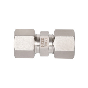 Conector Hidráulico de Acero Inoxidable de Paso Recto con Férula Simple ISO 8434-1 Estándar Alemán 4 12LL6 42L6 38S - Product Image 1