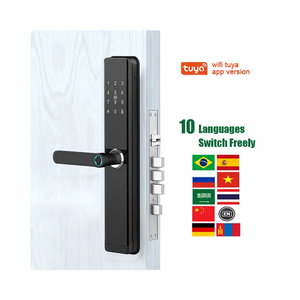 Tuya/ttlock thông minh Keyless nhập vân tay khóa cửa với xử lý không thấm nước Wifi/Bluetooth nhôm cửa gỗ khóa kỹ thuật số - Product Image 2