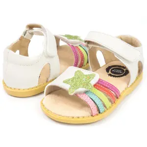 Livie En Luca Hoge Kwaliteit Barefoot Platte Ademende Lederen Kleding Casual Leuke Slipper Sandaal Voor Baby Peuter Jeugd Childregir