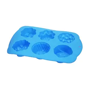 New 2023 HUAYI HOME Silicone Molds Cupcake Multi Flower Shapes Silicone Baking Cups Molds Non-Stick Muffin Mold