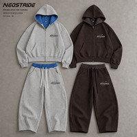 Produsen Setelan Olahraga Unisex Polos 100% Katun Celana Panjang dan Hoodie Oversize untuk Pria Setelan Training Pria Berkualitas Tinggi Model Baggy
