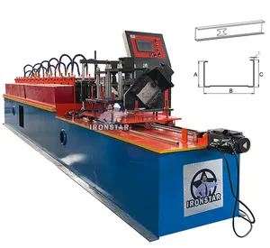 IRONSTAR Weld shear connector steel and track metal stud light keel roll forming machine