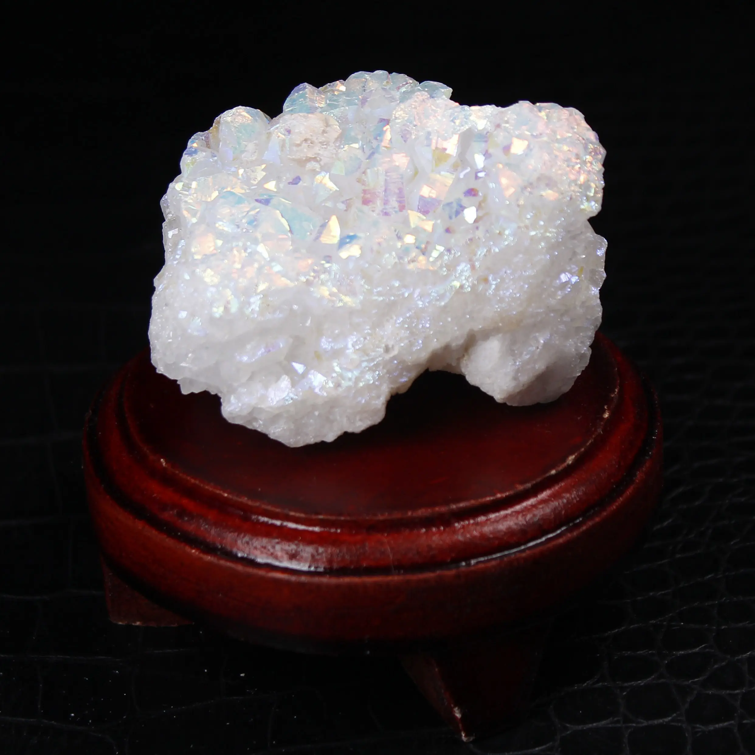 Caja de regalo con cristales naturales de Ángel Aura, piedras curativas brillantes