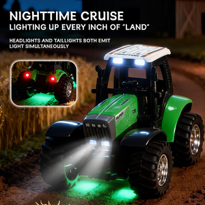 SJY-HG4-330 Tractor RC Agrícola 1:64, Mini Coche RC con Accesorios Delanteros/Traseros, Control por Aplicación 2.4G, Camión Eléctrico de Aleación, Juguete, Regalos de Cumpleaños - Product Image 5