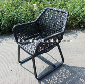 Vendita calda giardino ristorante all'aperto <span class=keywords><strong>Cafe</strong></span> 4 posti mobili in Rattan tavolo da pranzo e sedie Set - Product Image 5