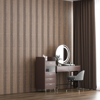 AMER Oem Factory 3d Panneau mural cannelé en charbon de bois 30cm décoratif