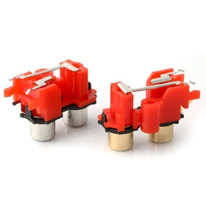 Mạ vàng AV âm thanh nữ <span class=keywords><strong>RCA</strong></span> socker kết nối <span class=keywords><strong>RCA</strong></span> nữ 2 lỗ kết nối - Product Image 2