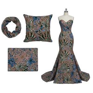 Super Hollan Wax100 % 25 algodón Ankara africano piedra dorada estampados telas Grand Wax para ropa Batik patrón para bolsos y camisas - Product Image 3