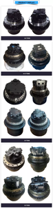 Motor de traslación Takeuchi TB53, motor de traslación TB45 19031-01300 19120-01800, motor hidráulico de oruga TB145 19031-27800 19031-23000 - Product Image 4