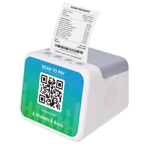 Md718 4G Wifi thanh toán hệ thống <span class=keywords><strong>POS</strong></span> tĩnh mã QR hộp âm thanh với thanh toán Máy in nhiệt - Product Image 1