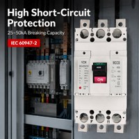 Disjoncteur à poulie (MCCB) certifié CE SPX, anti-surcharge, forte charge, CA 250-315A, 3P, CE 25kA, pour système d'alimentation des terminaux portuaires du Moyen-Orient