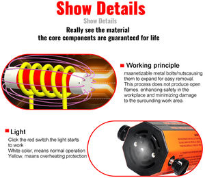 Neuf d'usine 1,1 kW Outils de carrosserie Barre de chauffage par induction haute fréquence pour la réparation des bosses de carrosserie automobile - Product Image 4