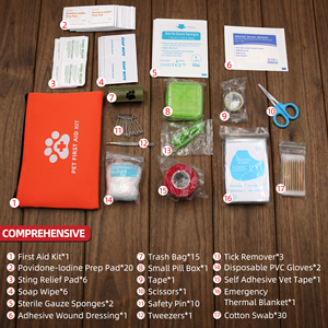 Botiquín de Primeros Auxilios para Mascotas Baiyuheng, Botiquín de Primeros Auxilios Portátil para Perros, Kit de Supervivencia para Mascotas para el Hogar, el Automóvil y Viajes - Product Image 3