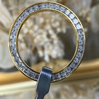 Montre de luxe QF sertie de diamants, mouvement 4130, montre mécanique de haute qualité