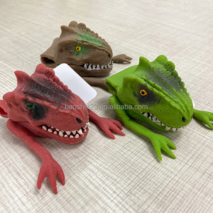 Lindo Juguete de Peluche de Dinosaurio para Dedos, Juguete de Goma Suave y Elástica con Lengua para Aliviar el Estrés, Juguete Interactivo para Padres e Hijos, Regalo para Niños - Product Image 1