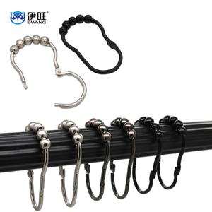 <b>Shower</b> Curtain Hook 12pcs Curtain Hooks Metal <b>Shower</b> Curtain Splash Clip - Product Image 1