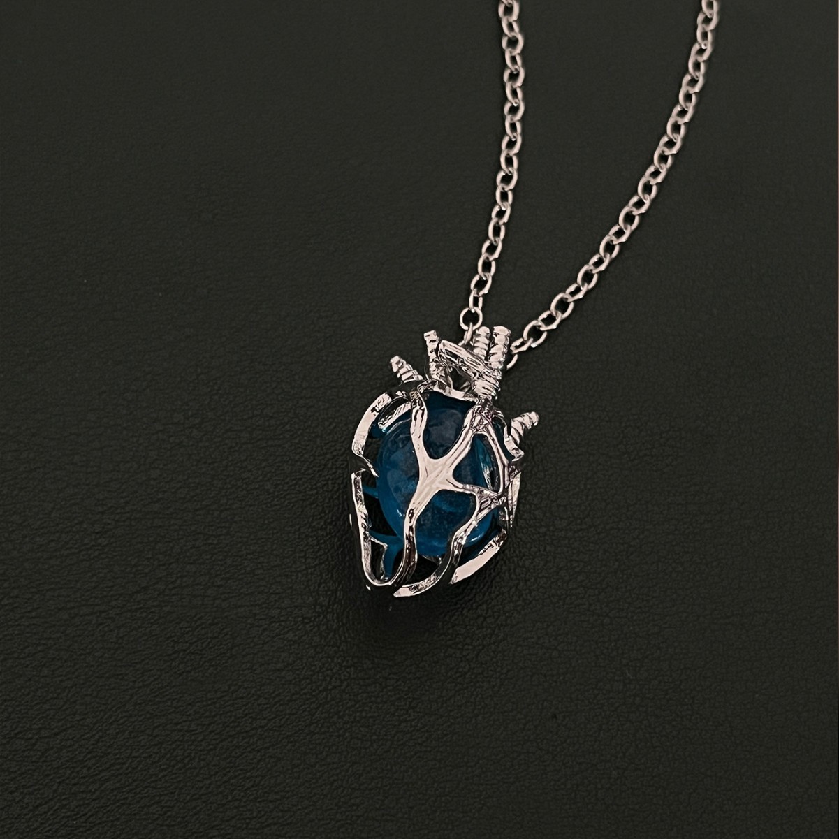 Cuore blu argento
